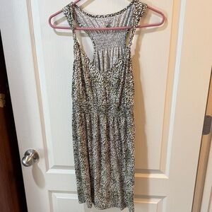 a.n.a Yellow and Black Leopard Print Top